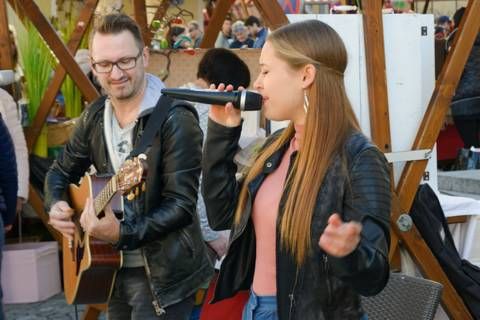 Liveduo Outdoor Event, Markt Tirol, Koffermarkt Hall